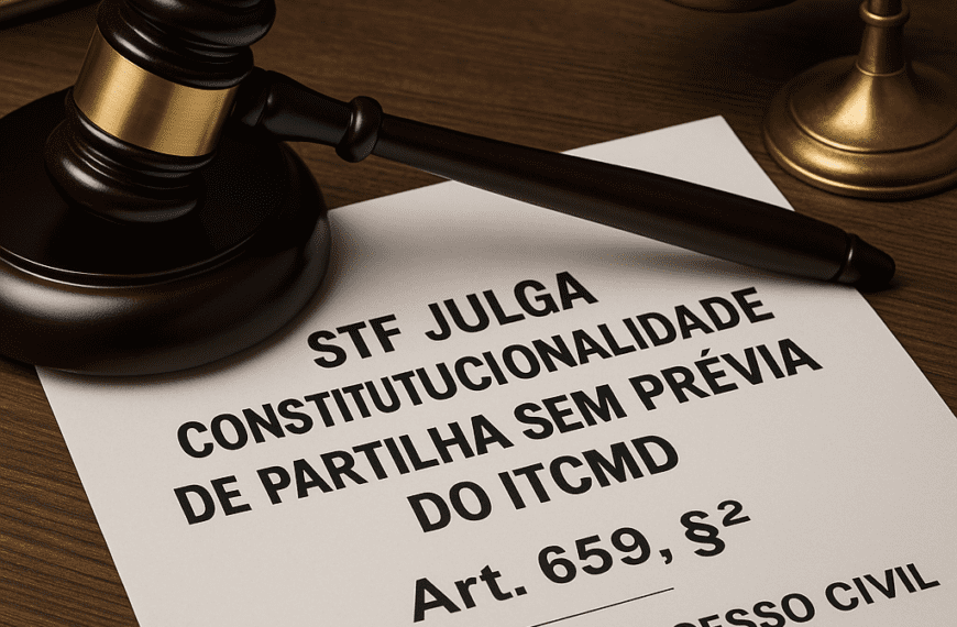 ITCMD na partilha: STF julga o § 2º do art. 659 do CPC